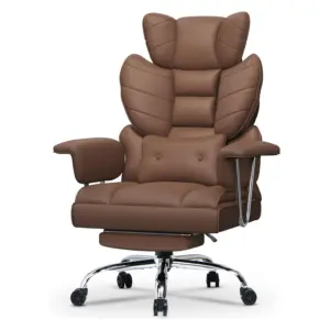 Desk Chairs Ergonomic Office Chair PU Leather Computer Chairs Adjustable Big High Back Executive Chair Swivel Chair